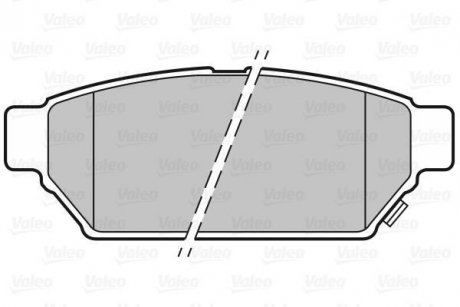 Гальмівні колодки дискові MITSUBISHI/PROTON Carisma/Lancer/Mirage/Colt/Persona "1,3-1,8 "R "91-06 Valeo 301844