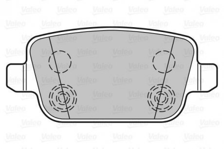 Гальмівні колодки дискові FORD/LANDROVER/VOLVO Focus/Mondeo/Freelander2/XC70 "1,6-4,4 "R "06>> Valeo 301935 (фото 1)