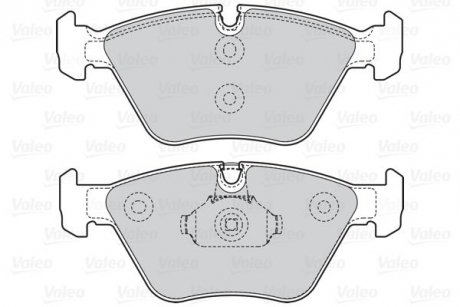 Гальмівні колодки дискові BMW/MG 3(E46)/X3(E83)/Z4(E85,86)/180/190/260 "2,0-4,6 "F "99-11 Valeo 302067 (фото 1)