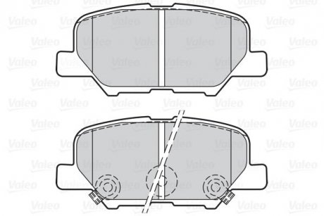 Гальмівні колодки дискові CITROEN/MAZDA/MITSUBISHI/PEUGEOT C4/6/Lancer/Outlander/4008 "R "1,6-3,0 Valeo 302152