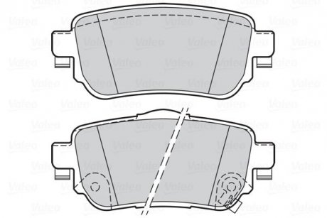 Гальмівні колодки дискові NISSAN/RENAULT X-Trail(T32)/Kadjar "1,2-1,6 "R "14>> Valeo 302165