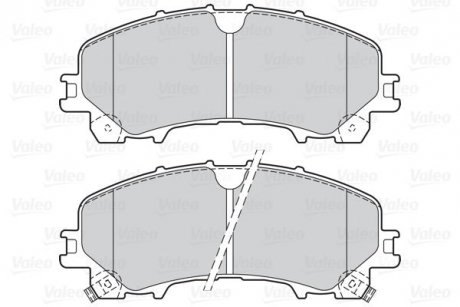 Гальмівні колодки дискові INFINITI/NISSAN/RENAULT Koleos/Q50/Q60/X-trail "1,5-3,5 "F "13>> Valeo 302167