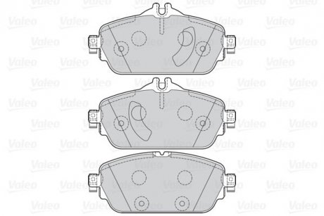 Гальмівні колодки дискові MERCEDES C-Class/E-Class "1,6-2,2 "F "13>> Valeo 302211 (фото 1)