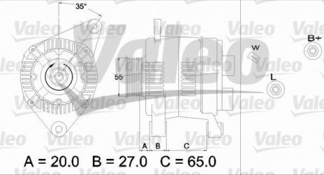 Генератор Valeo 436730 (фото 1)