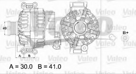 Генератор Valeo 437449 (фото 1)