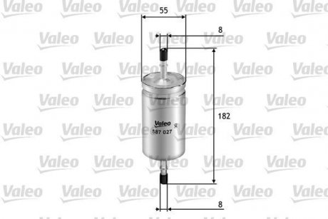 Фільтр паливний Valeo 587027