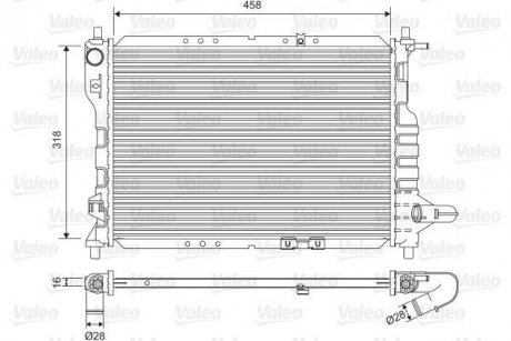 Радіатор охолоджування Valeo 701598