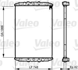 Радіатор системи охолодження VL Valeo 733509