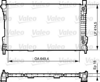 Радіатор системи охолодження VL Valeo 735144