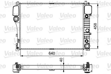 Радіатор охолоджування Valeo 735299