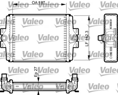 Радіатор системи охолодження Valeo 735467 (фото 1)