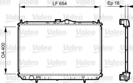 Радіатор системи охолодження VL Valeo 735497