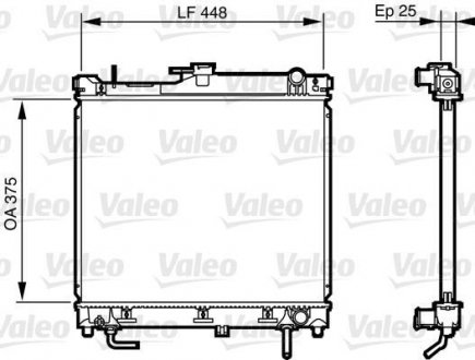 Радіатор охолоджування Valeo 735578 (фото 1)