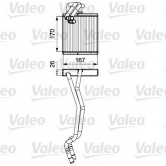 Радіатор обігрівача Valeo 811509
