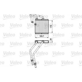 Радіатор обігрівача Valeo 811511