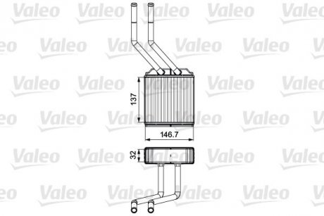 Радіатор обігрівача Valeo 811520 (фото 1)