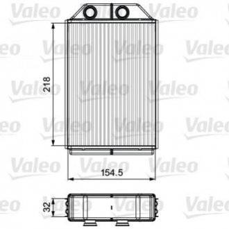 Радіатор обігрівача Valeo 811530