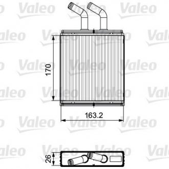 Радіатор обігрівача Valeo 811561