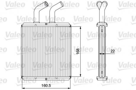 Радіатор обігрівача Valeo 811562