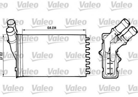 Радіатор обігрівача Valeo 812005