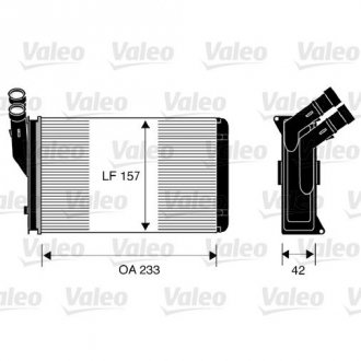 Радіатор обігрівача Valeo 812044