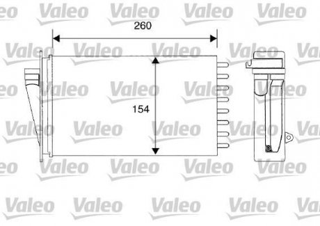 Радіатор обігрівача Valeo 812194