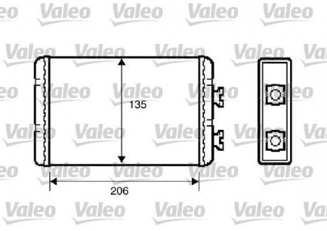 Радіатор обігрівача Valeo 812220 (фото 1)