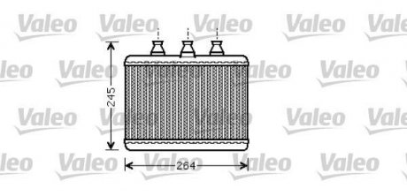 Радіатор обігрівача Valeo 812365