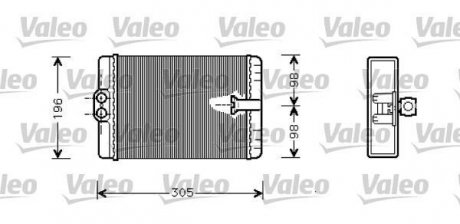 Радіатор обігрівача Valeo 812366 (фото 1)