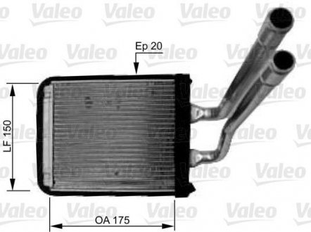 Радіатор обігрівача Valeo 812436