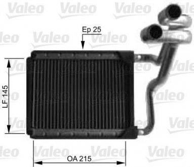 Радіатор обігрівача Valeo 812441