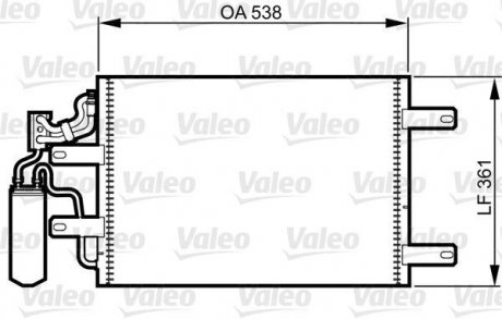 Радіатор кондиціонера Valeo 814014