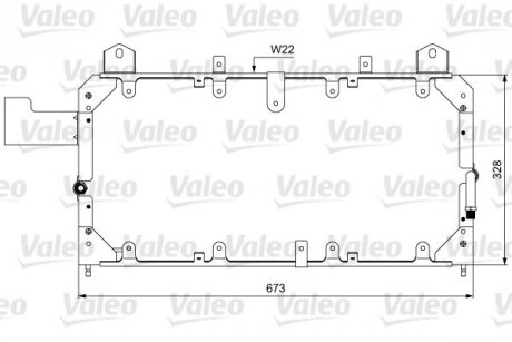 Радіатор кондиціонера Valeo 814062