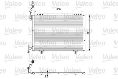 Радіатор кондиціонера Valeo 814074 (фото 1)