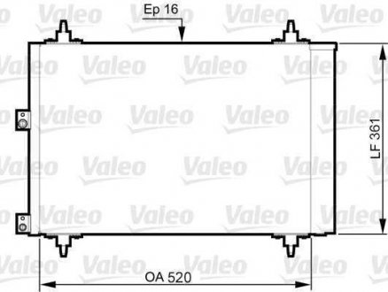 Радіатор кондиціонера Valeo 814080