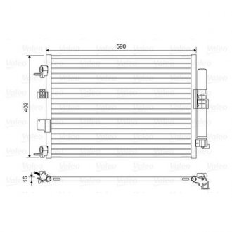 Конденсатор без хладогену Valeo 814161