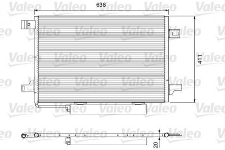 Радіатор кондиціонера Valeo 814249 (фото 1)