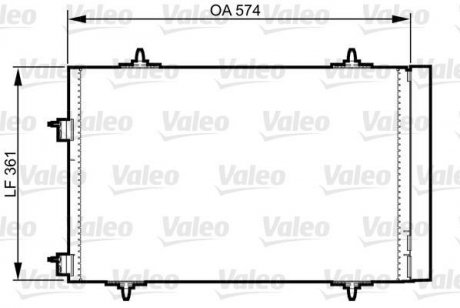 Радіатор кондиціонера Valeo 814365