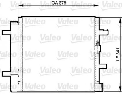 Конденсатор без хладогену Valeo 814370