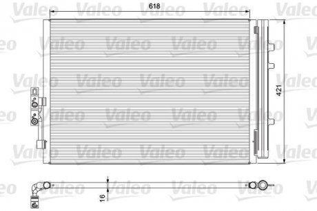 Радіатор кондиціонера Valeo 814387