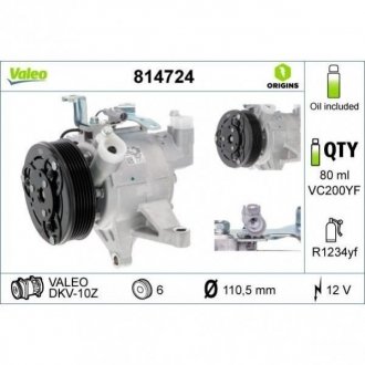 Компресор кондиціонера VL Valeo 814724
