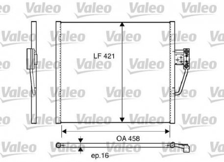 Радіатор кондиціонера Valeo 817248