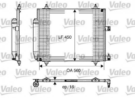 Радіатор кондиціонера Valeo 817579