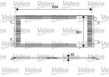 Конденсатор кондиціонера Valeo 817689