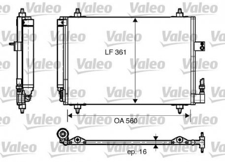 Конденсатор кондиціонера Valeo 817824