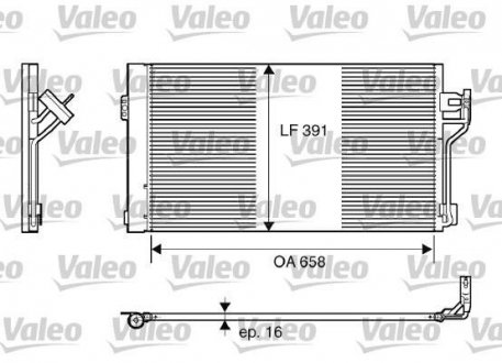 Радіатор кондиціонера Valeo 817842 (фото 1)