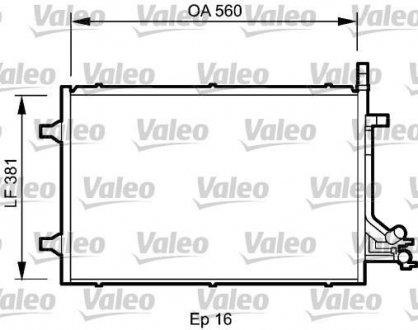 Радіатор кондиціонера Valeo 818194