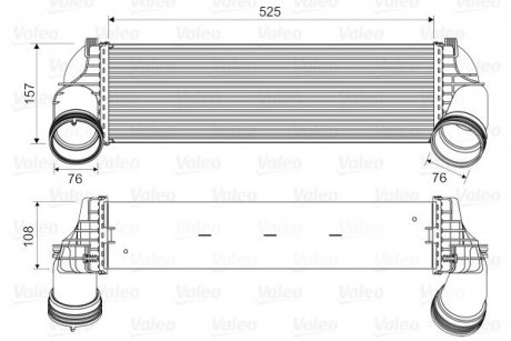 Радіатор інтеркулера BMW X5 (E70/F15/F85)/X6 (E71/ Valeo 818562