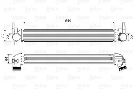 Радіатор інтеркулера Skoda Roomster/Fabia 08- Valeo 818574