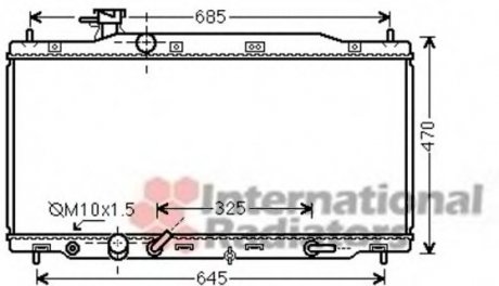 Радіатор охолодження CR-V 20i AT 06- (вир-во) Van Wezel 25002226 (фото 1)